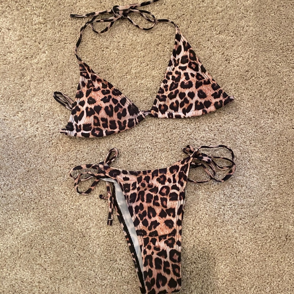 Shein cheetah swimsuit